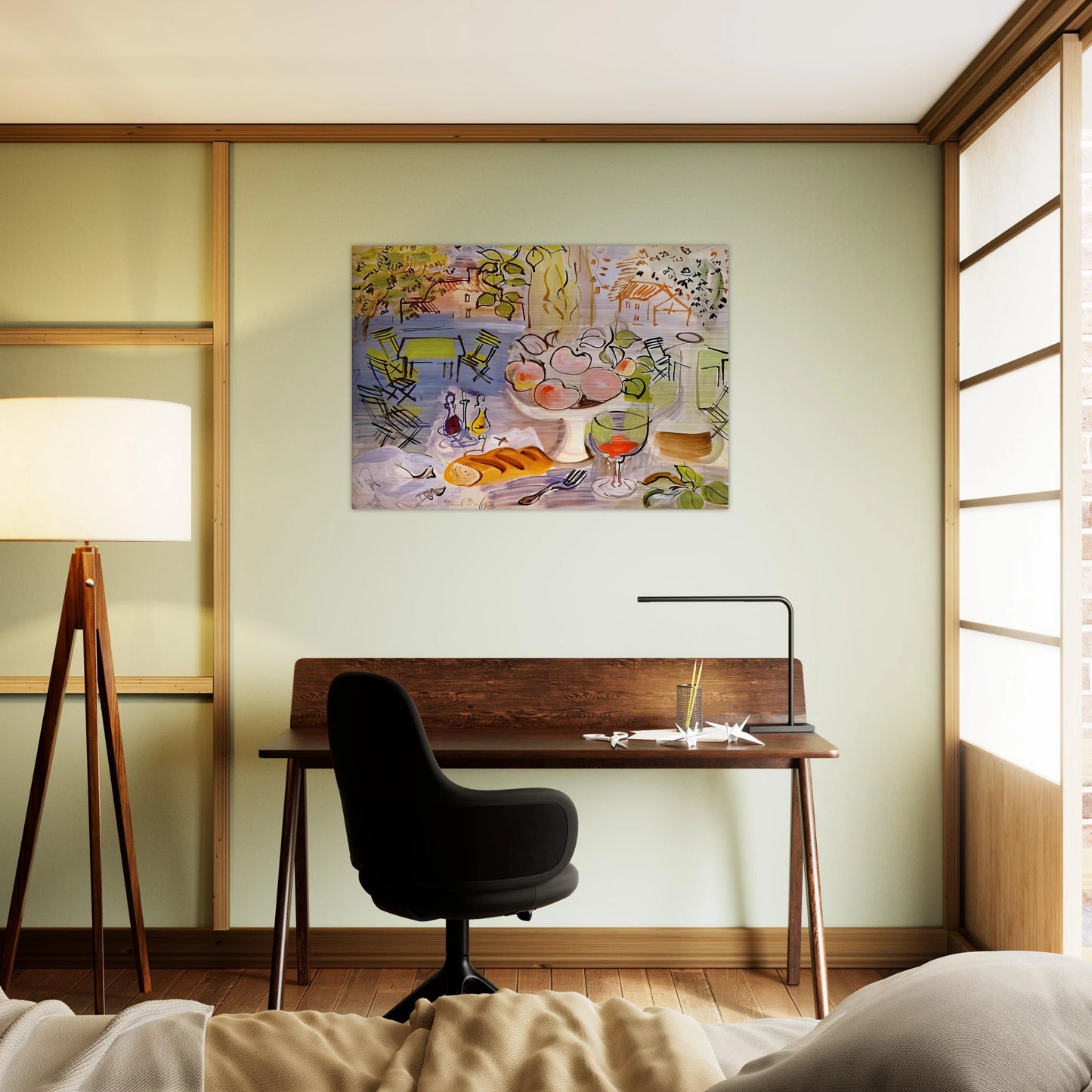 STILL LIFE 1928 - Raoul Dufy Brushed Aluminum Print - 70x100 cm / 28x40 inches | Raoul Dufy Aluminum Print | Raoul Dufy Prints