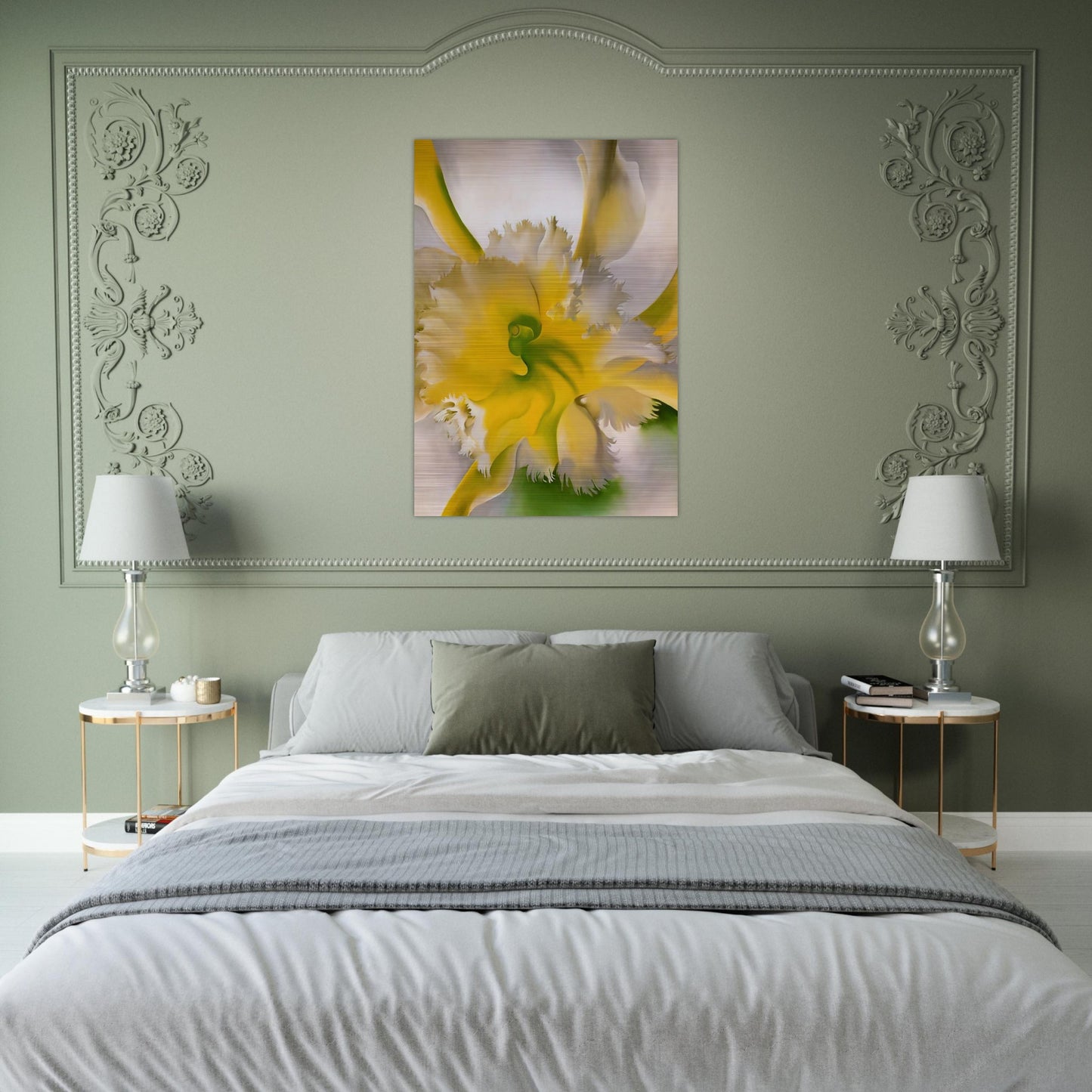 An Orchid - Georgia O'Keeffe Brushed Aluminum Print - 70x100 cm / 28x40 inches | Georgia O'Keeffe Aluminum Print | Georgia O'Keeffe Prints