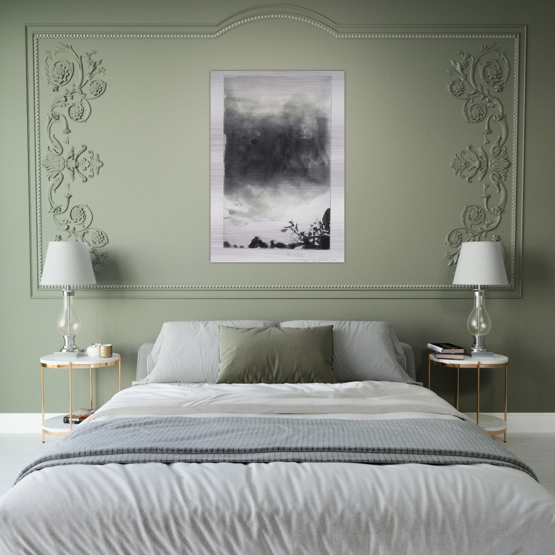 PROUSTIANA 1991 - Zao Wou-Ki Brushed Aluminum Print - 70x100 cm / 28x40 inches | Zao Wou-Ki Aluminum Print | Zao Wou-Ki Prints