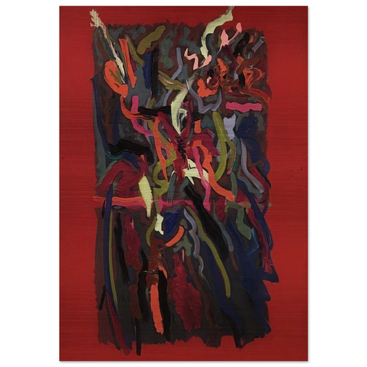 Untitled - 1963 - John Ferren Brushed Aluminum Print - 70x100 cm / 28x40 inches | John Ferren Aluminum Print | John Ferren Prints