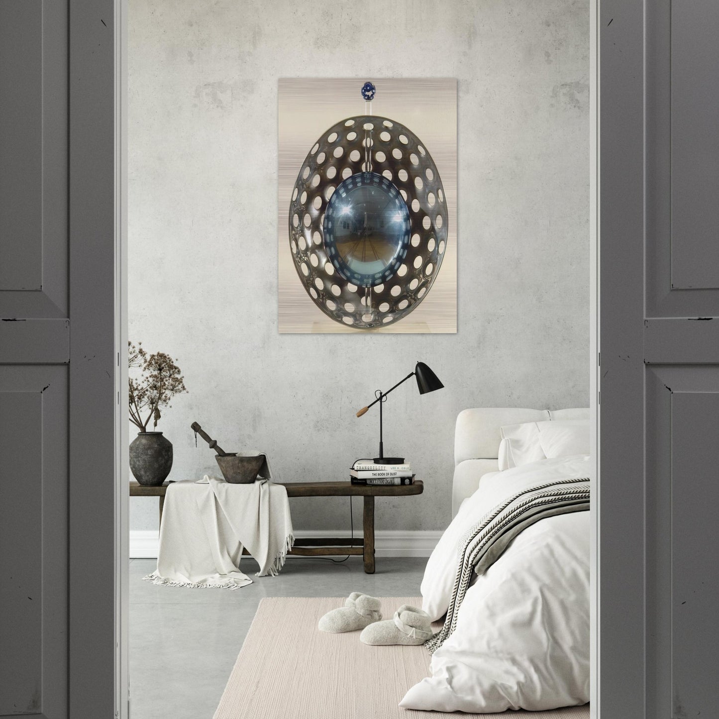 Perforaciones con reflexion - 1967 - Gyula Kosice Brushed Aluminum Print - 70x100 cm / 28x40 inches | Gyula Kosice Aluminum Print | Gyula Kosice Prints