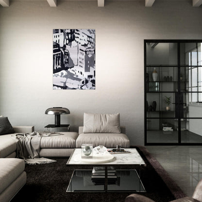 TOWNSCAPE 1969 1 - Gerhard Richter Brushed Aluminum Print - 70x100 cm / 28x40 inches | Gerhard Richter Aluminum Print | Gerhard Richter Prints
