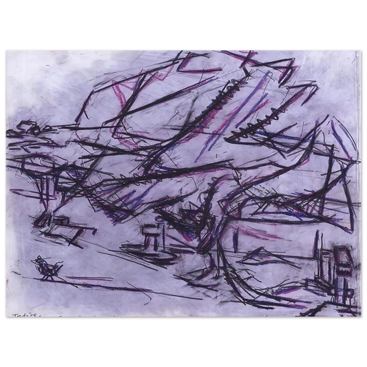 Frank Auerbach - TREE AT TRETIRE  75x100 cm / 30x40inches Fine Art Poster