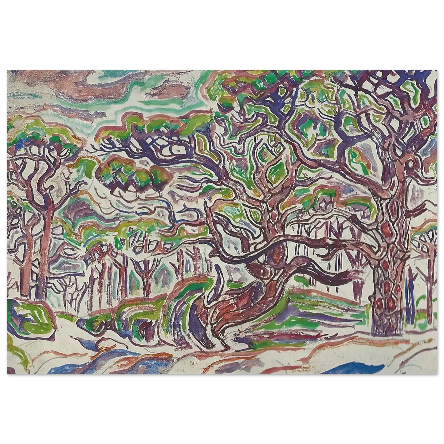 Walter Inglis Anderson - Walter Anderson Wall art - A2 (42 x 59.4  cm) - Premium Wooden Framed Poster With Fine Art Paper - Wood frame