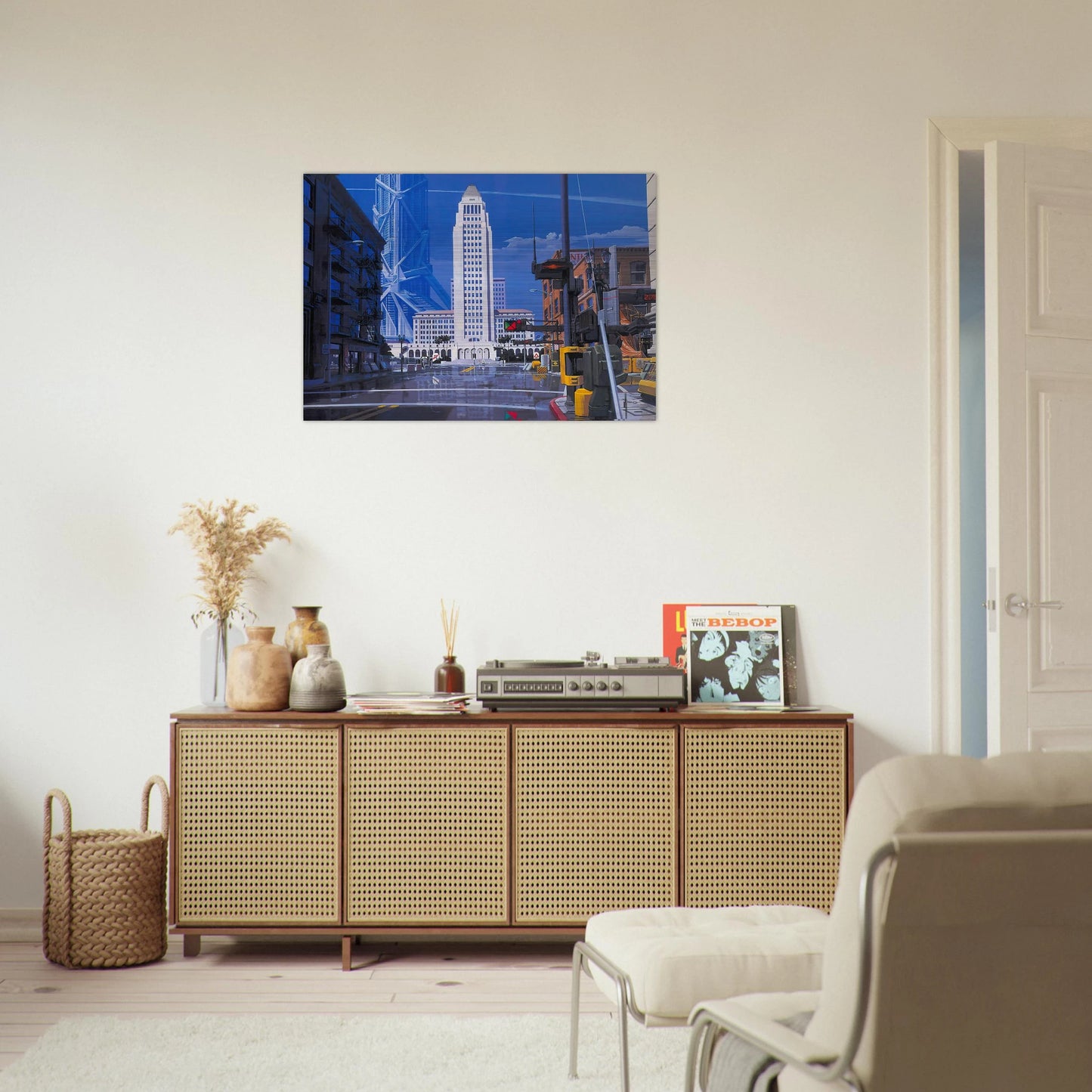Syd Mead - Syd Mead Brushed Aluminum Print - 70x100 cm / 28x40 inches | Syd Mead Aluminum Print | Syd Mead Prints