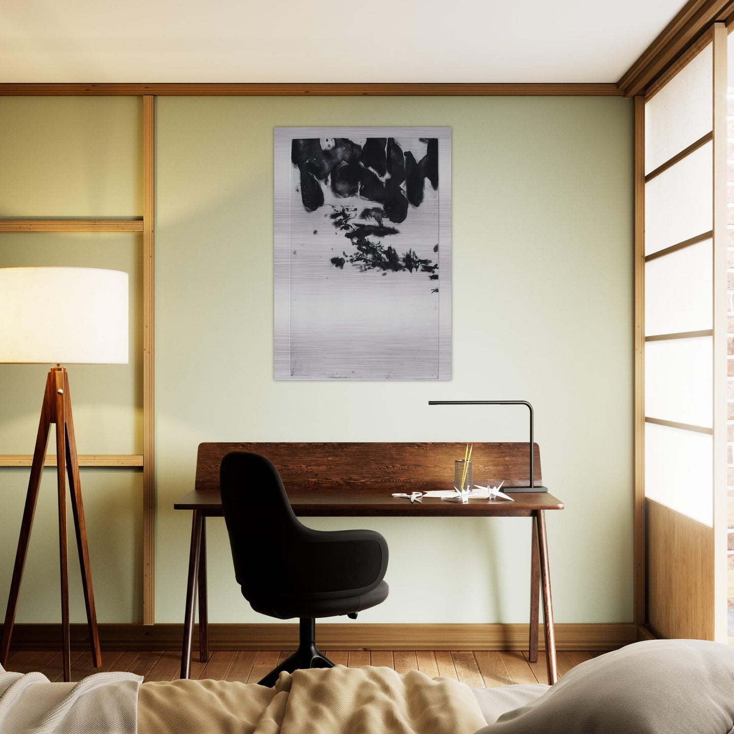 GENESIS 1982 - Zao Wou-Ki Brushed Aluminum Print - 70x100 cm / 28x40 inches | Zao Wou-Ki Aluminum Print | Zao Wou-Ki Prints