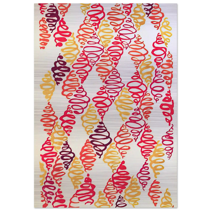 COMPOSITION 32 - Sonia Delaunay Brushed Aluminum Print - 70x100 cm / 28x40 inches | Sonia Delaunay Aluminum Print | Sonia Delaunay Prints