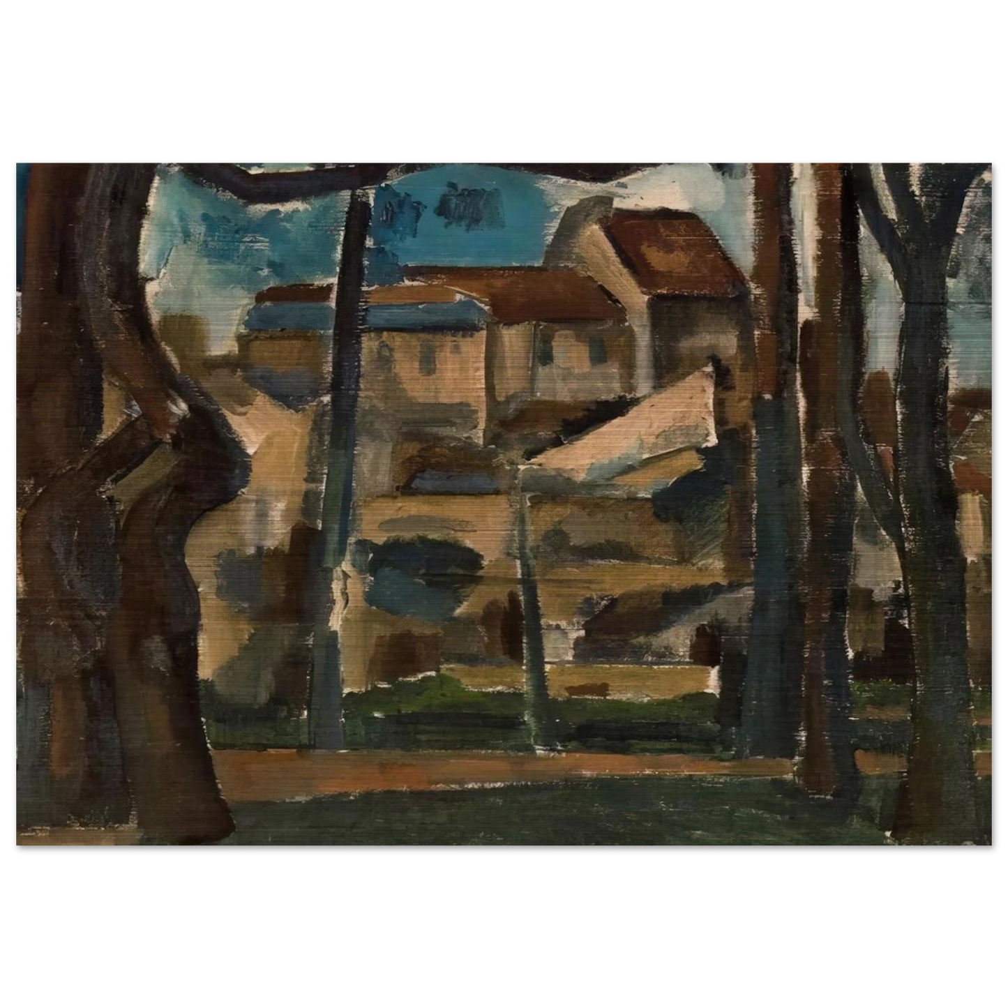 LANDSCAPE OF CARRI RES 1909 - Andre Derain Brushed Aluminum Print - 70x100 cm / 28x40 inches | Andre Derain Aluminum Print | Andre Derain Prints