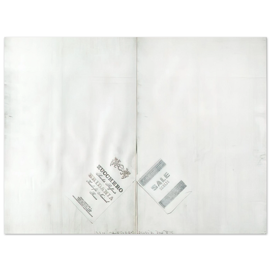 Alighiero Boetti - DA ALIGHIERO NATI A GUIDO BOETTI 1986  75x100 cm / 30x40inches Fine Art Poster