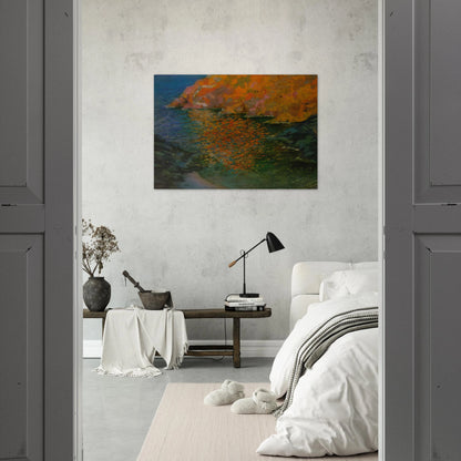 SMALL ROCKY BAY OF NANS CADAQUES 1921 - Salvador Dali Brushed Aluminum Print - 70x100 cm / 28x40 inches | Salvador Dali Aluminum Print | Salvador Dali Prints