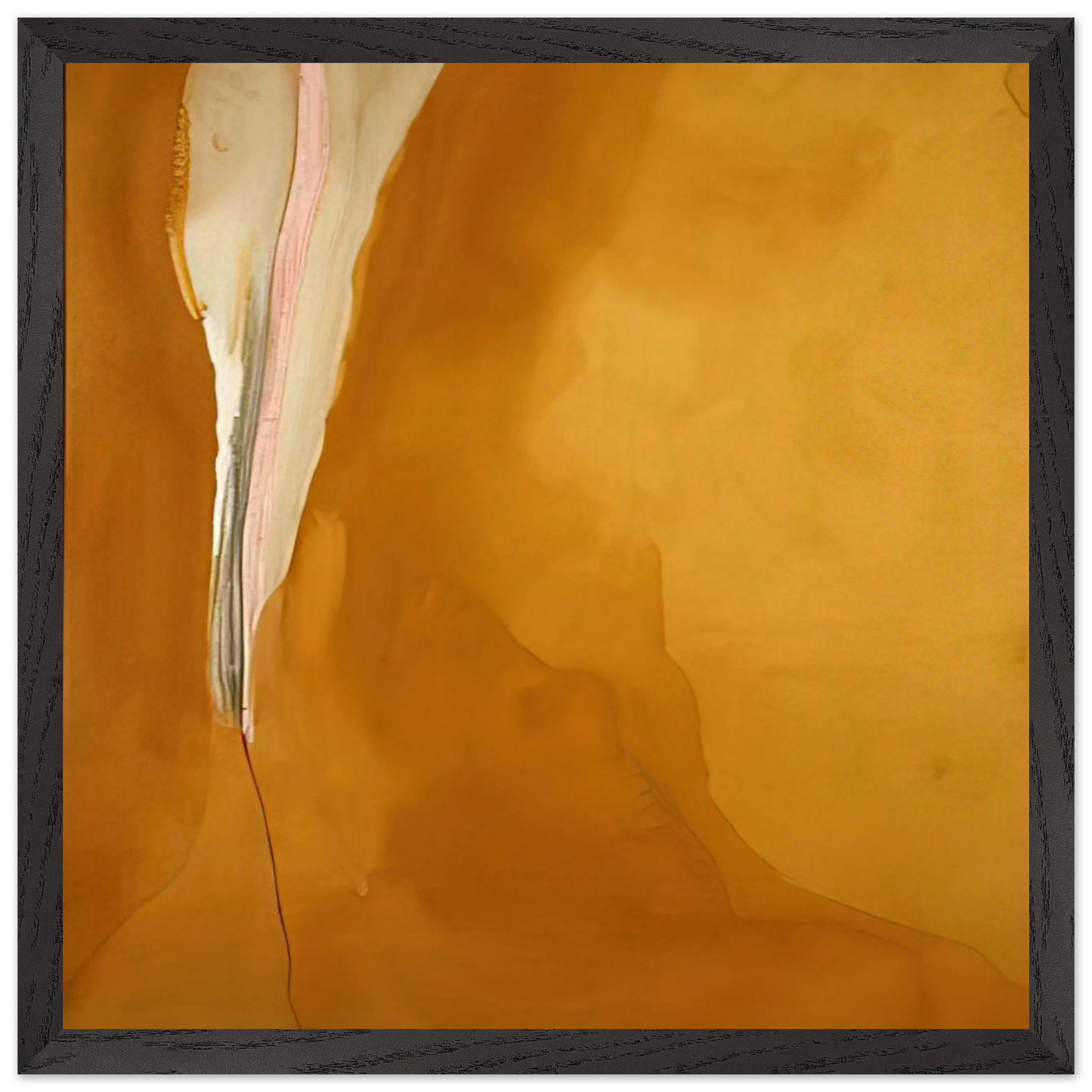 Helen Frankenthaler - Coral Wedge - 1972 Wall art - A1 (59.4 x 84.1  cm) - Premium Wooden Framed Poster With Fine Art Paper-canvas - Wood frame