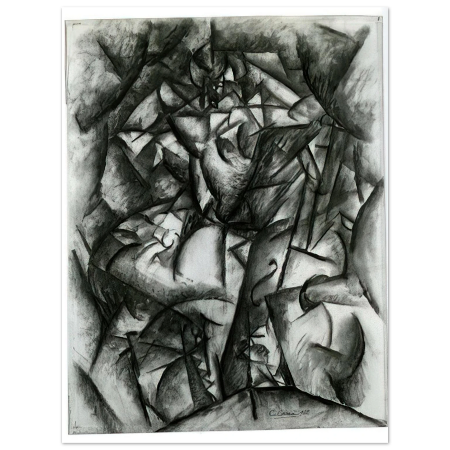 Carlo Carra - CONCERT CAFE 1912  75x100 cm / 30x40inches Fine Art Poster