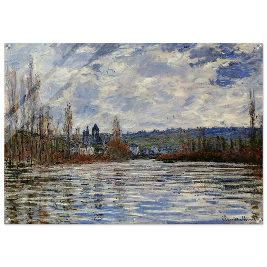 Flood of the Seine at Vetheuil - claude monet Acrylic Print - 70x100 cm / 28x40″ inches | claude monet Wall Art | claude monet Prints