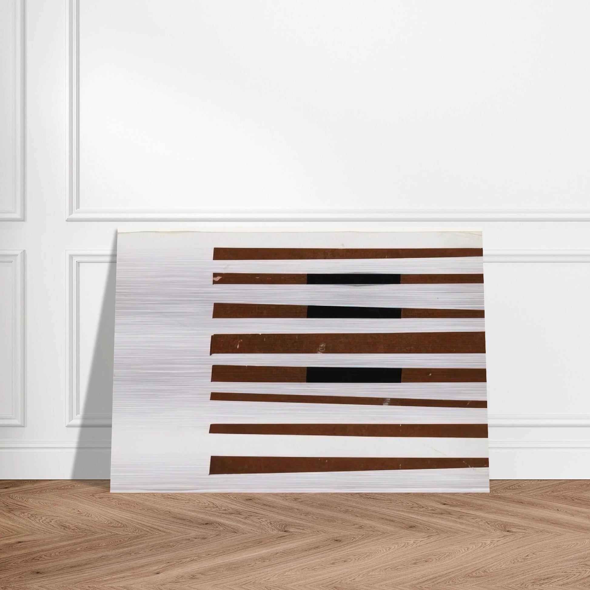 Black, Brown, White - Ellsworth Kelly Brushed Aluminum Print - 70x100 cm / 28x40 inches | Ellsworth Kelly Aluminum Print | Ellsworth Kelly Prints