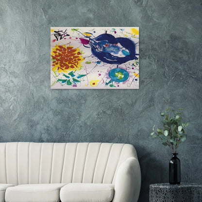 Senza Titolo III - Sam Francis Brushed Aluminum Print - 70x100 cm / 28x40 inches | Sam Francis Aluminum Print | Sam Francis Prints