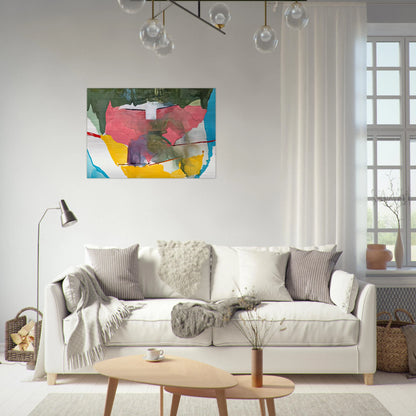 Off White Square, 1973- - Helen Frankenthaler Brushed Aluminum Print - 70x100 cm / 28x40 inches | Helen Frankenthaler Aluminum Print | Helen Frankenthaler Prints