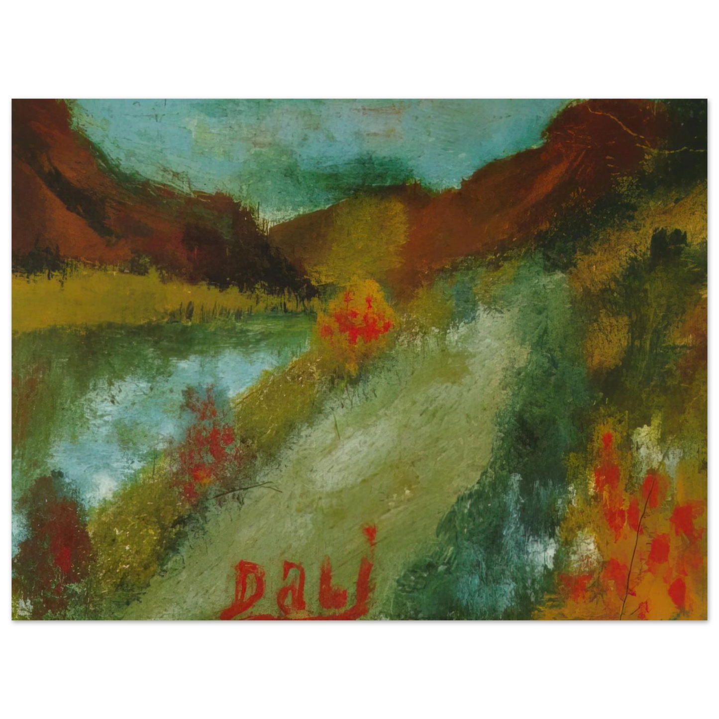 Salvador Dali - LANDSCAPE 2  75x100 cm / 30x40inches Fine Art Poster