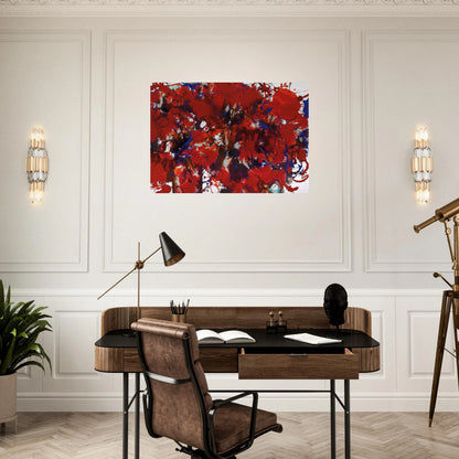 Untitled  SFP94-39  SFF 1714  - Sam Francis Brushed Aluminum Print - 70x100 cm / 28x40 inches | Sam Francis Aluminum Print | Sam Francis Prints