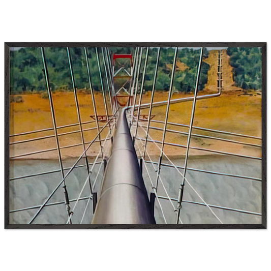 Pipeline - 1955 - Clarence Holbrook Carter 70x100 cm / 28x40 inches Framed Art Print – Black Wooden Frame