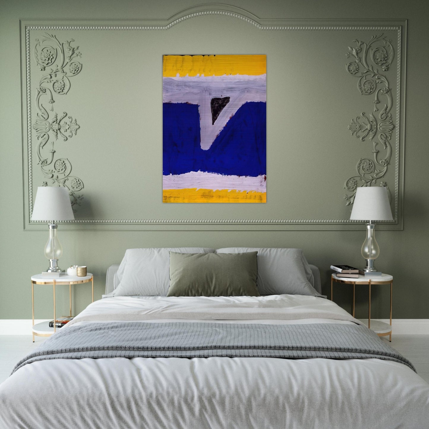 Untitled  G-60-06  - Al Held Brushed Aluminum Print - 70x100 cm / 28x40 inches | Al Held Aluminum Print | Al Held Prints