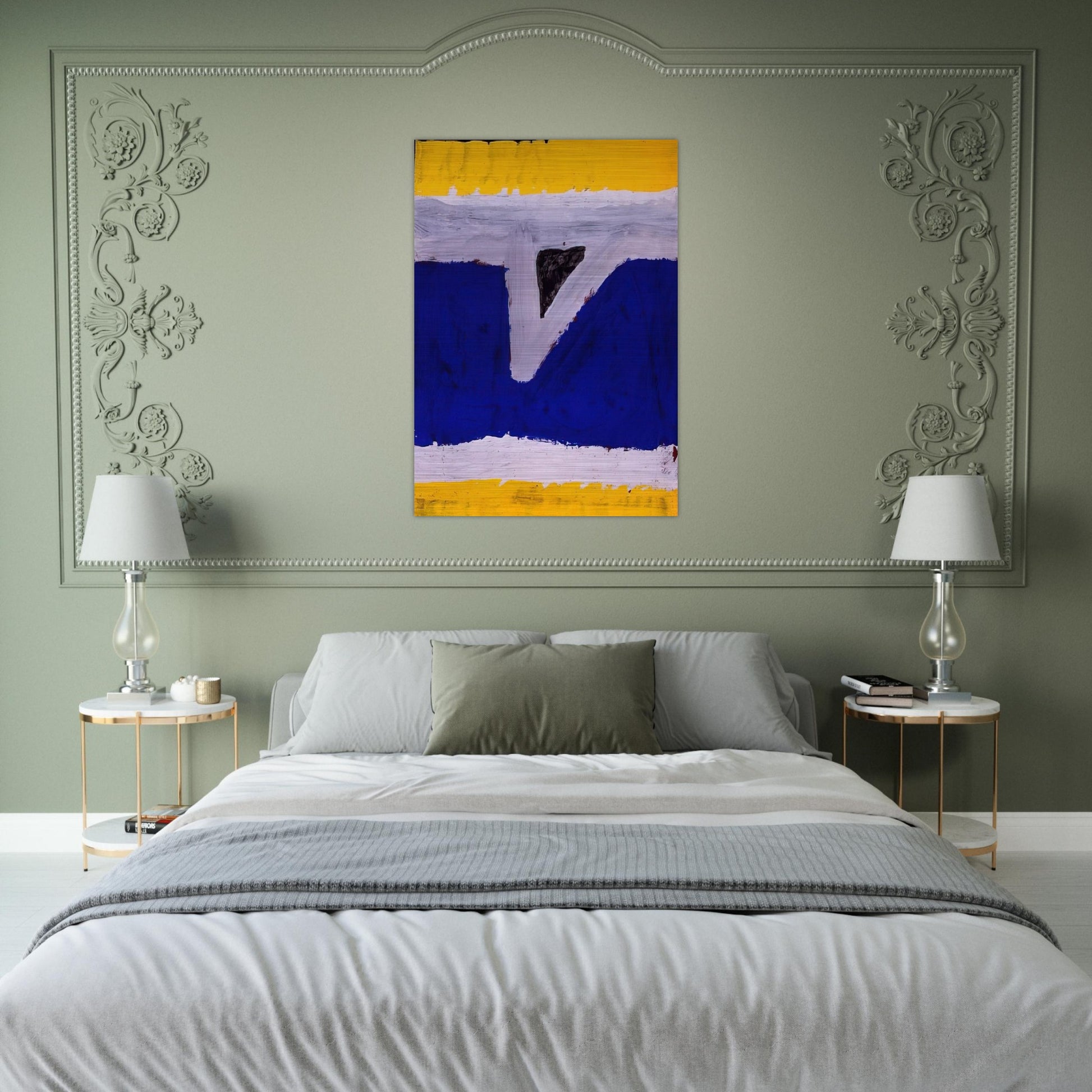Untitled  G-60-06  - Al Held Brushed Aluminum Print - 70x100 cm / 28x40 inches | Al Held Aluminum Print | Al Held Prints