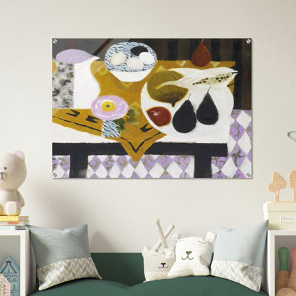 Bowl of Eggs - 1985 - Mary Fedden Acrylic Print - 70x100 cm / 28x40″ inches | Mary Fedden Wall Art | Mary Fedden Prints