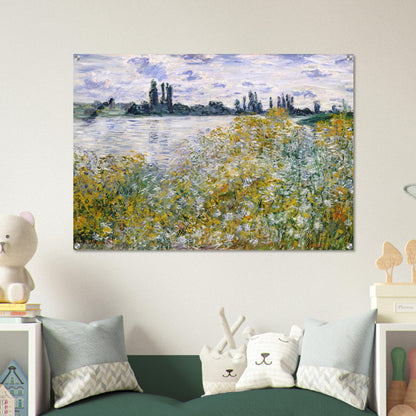 Isle of Flowers on Siene near Vetheuil - claude monet Acrylic Print - 70x100 cm / 28x40″ inches