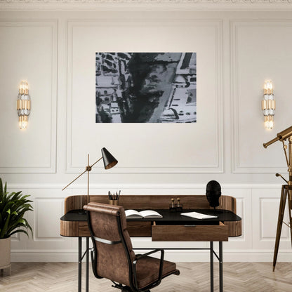 TOWNSCAPE M7 1968 - Gerhard Richter Brushed Aluminum Print - 70x100 cm / 28x40 inches | Gerhard Richter Aluminum Print | Gerhard Richter Prints