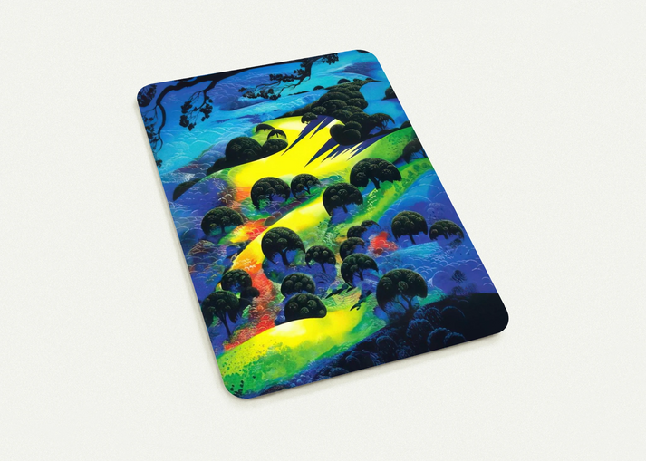 Fading Sunset Flame By Eyvind Earle Pack of 10 Post Cards | Eyvind Earle Post Cards | A6 (10.5 x 14.8 cm) - 4.1 x 5.8 inches