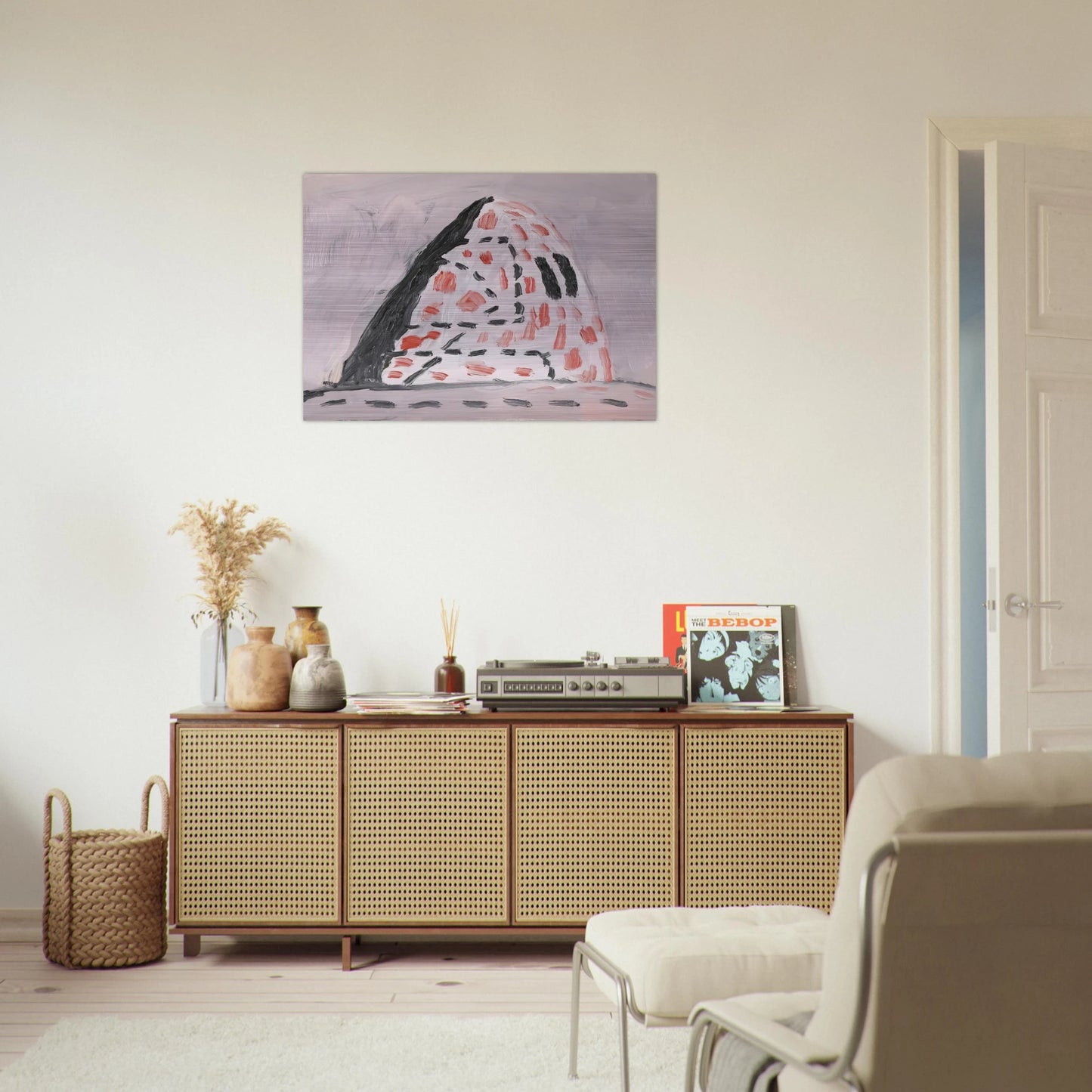 UNTITLED 2 - Philip Guston Brushed Aluminum Print - 70x100 cm / 28x40 inches | Philip Guston Aluminum Print | Philip Guston Prints