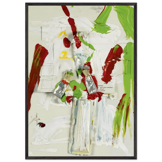 Untitled - 1978 N3 - Dieter Roth 70x100 cm / 28x40 inches Framed Art Print – Black Wooden Frame