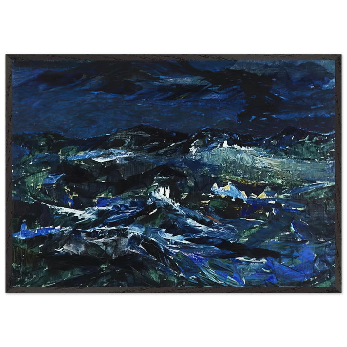 Sea - 1962 - Tove Jansson 70x100 cm / 28x40 inches Framed Art Print – Black Wooden Frame