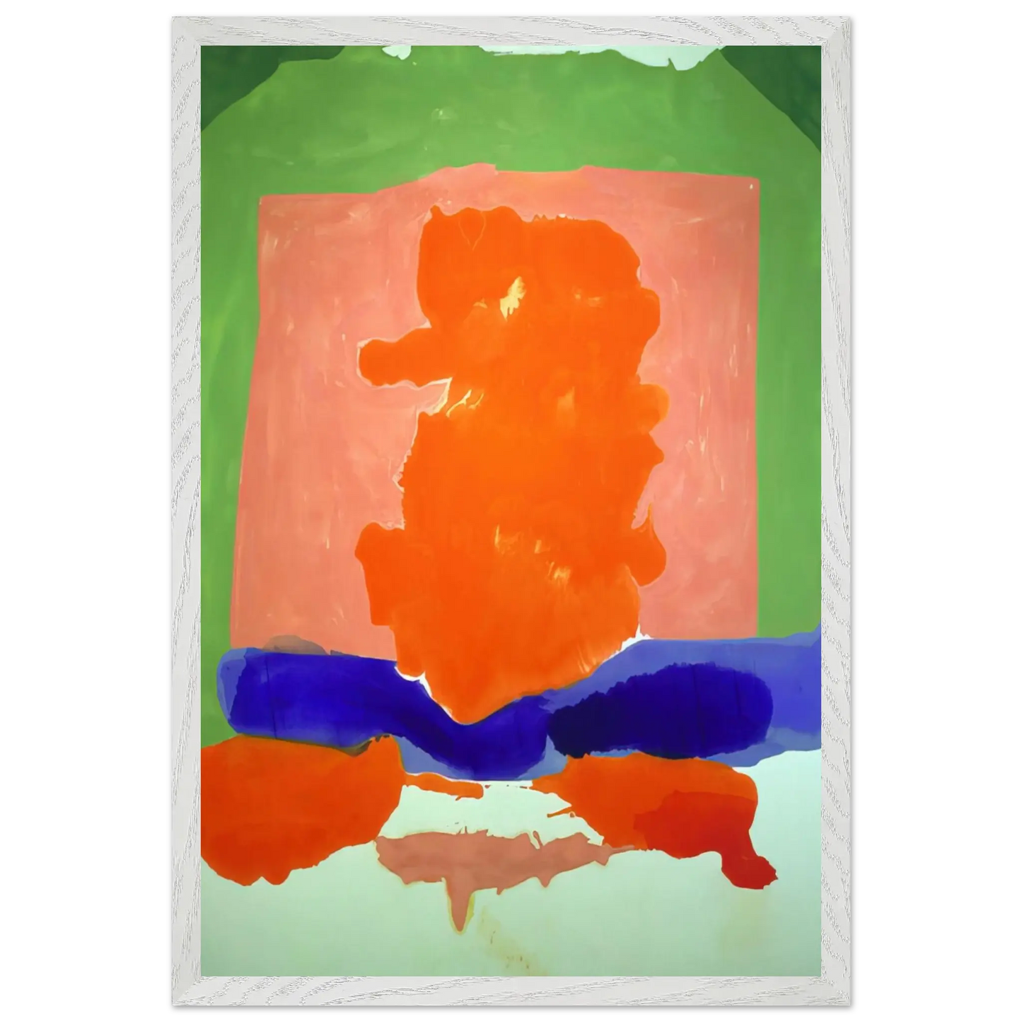 Helen Frankenthaler - Small s Paradise - 1964 Wall art - 40x50 cm / 16x20 Inches - Premium Wooden Framed Poster With Fine Art Paper - Black frame