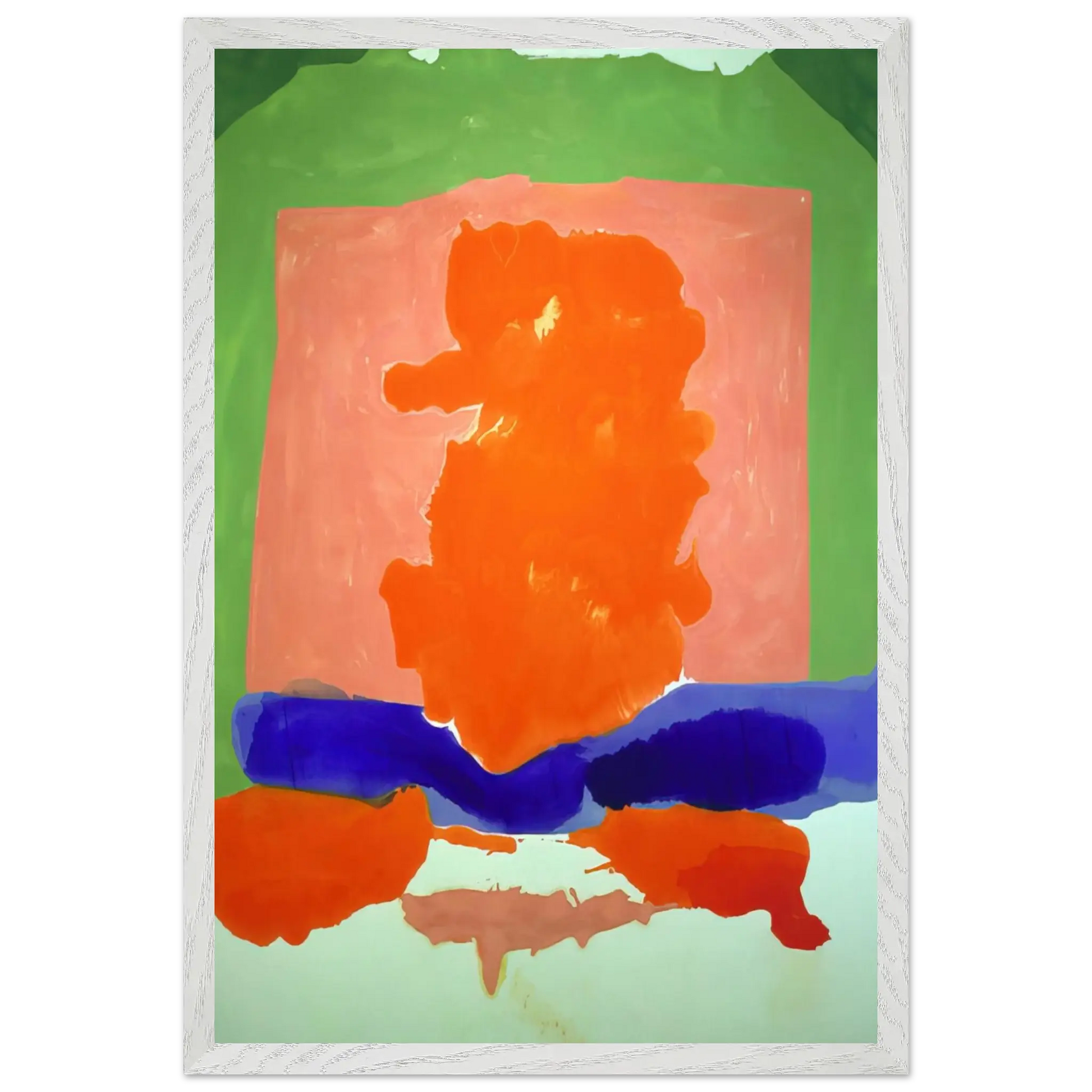 Helen Frankenthaler - Small s Paradise - 1964 Wall art - 40x50 cm / 16x20 Inches - Premium Wooden Framed Poster With Fine Art Paper - Black frame
