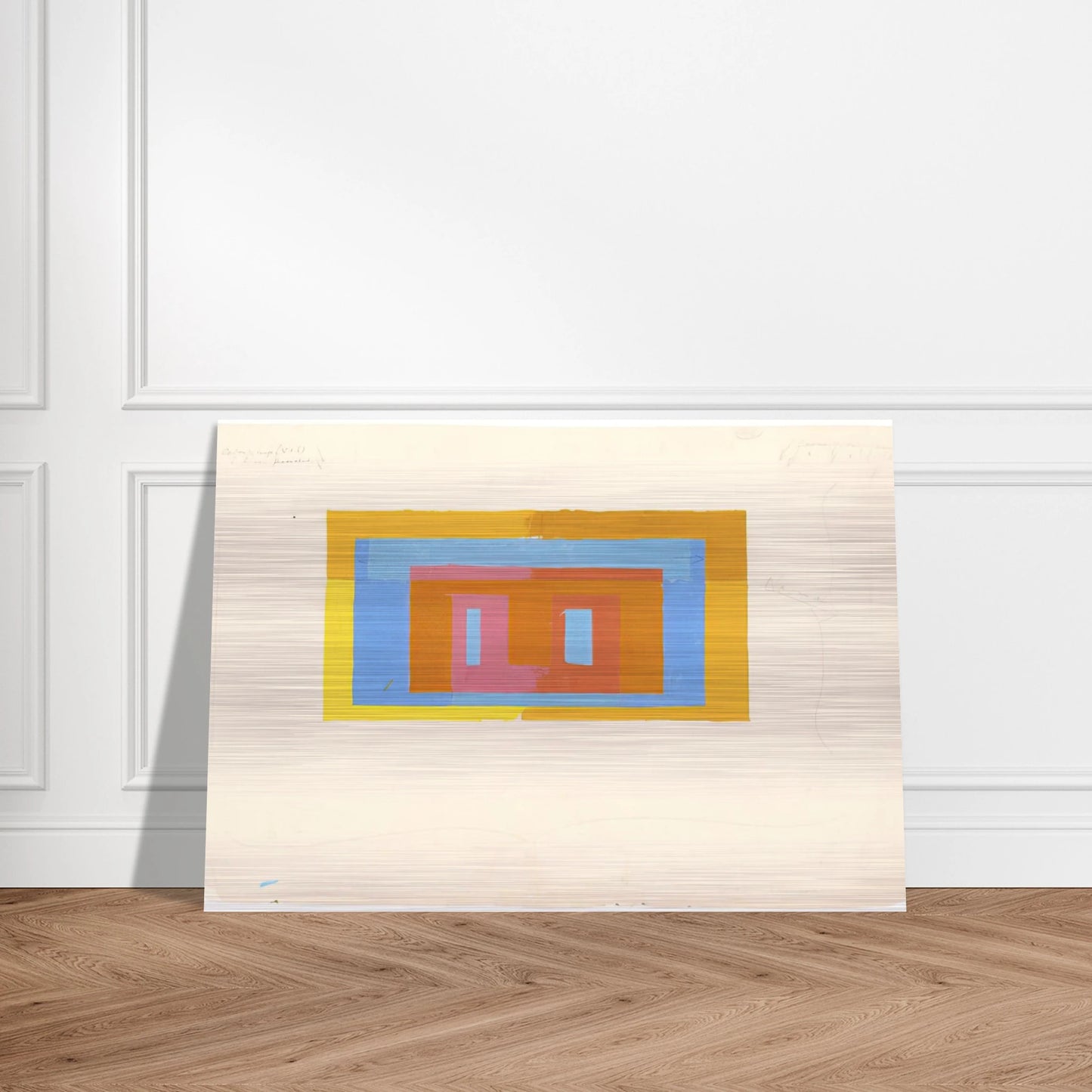 VARIANT ADOBE - Josef Albers Brushed Aluminum Print - 70x100 cm / 28x40 inches | Josef Albers Aluminum Print | Josef Albers Prints