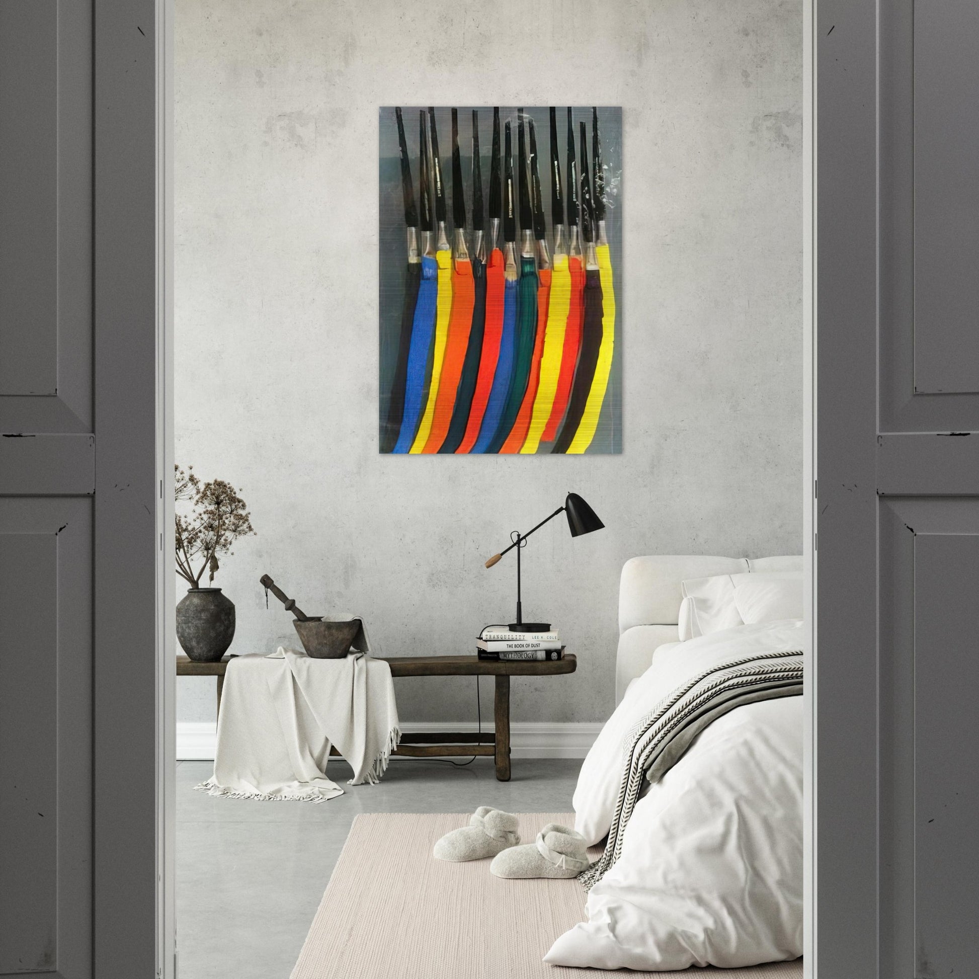 Paintbrushes V - 1991 - Arman Brushed Aluminum Print - 70x100 cm / 28x40 inches | Arman Aluminum Print | Arman Prints