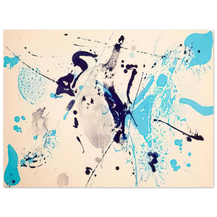 Sam Francis - Blue Violet  75x100 cm / 30x40inches Fine Art Poster