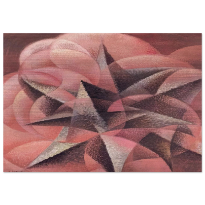 Armonie di forme contrarie - 1935 - Gerardo Dottori Brushed Aluminum Print - 70x100 cm / 28x40 inches | Gerardo Dottori Aluminum Print | Gerardo Dottori Prints