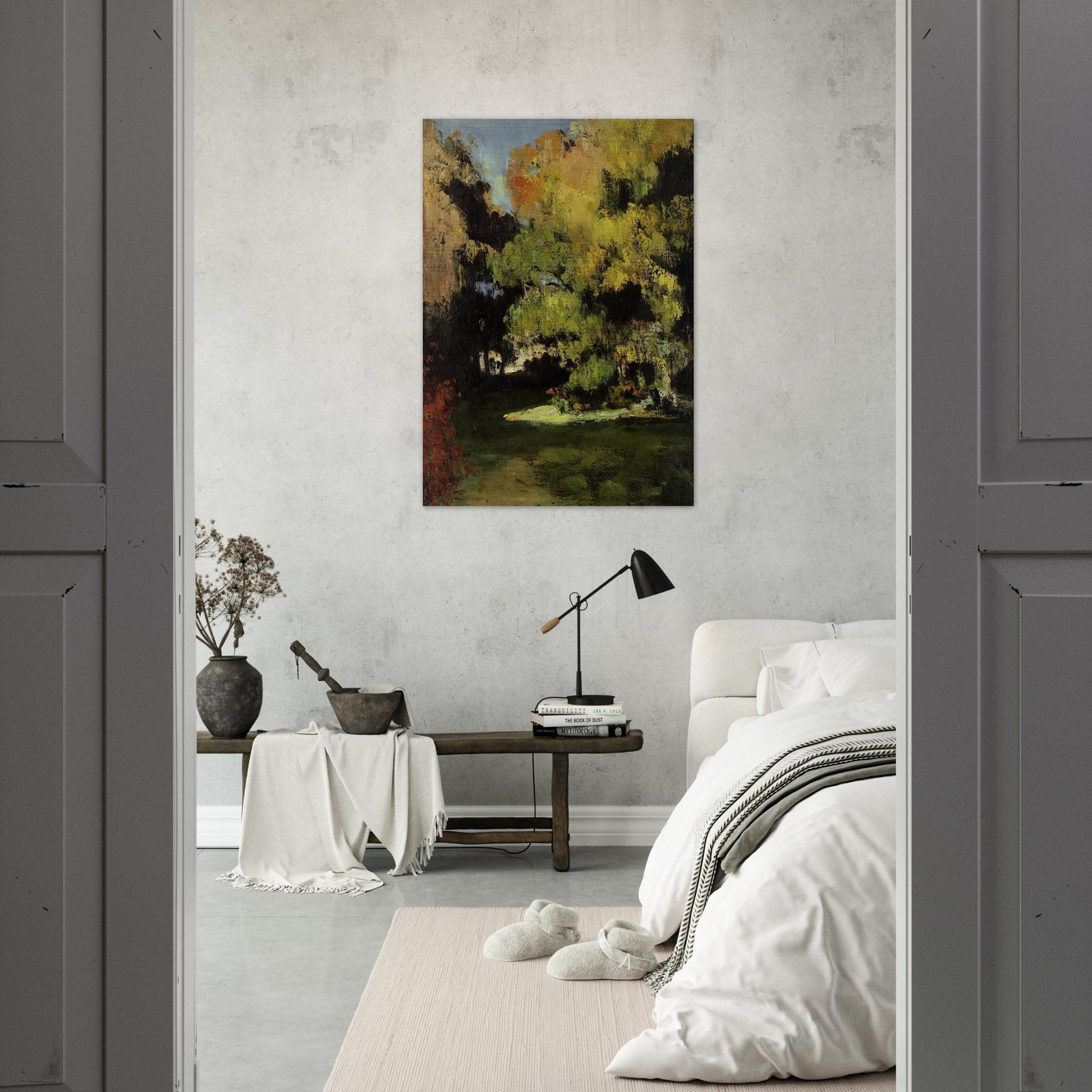 Clearing - Paul Cézanne Brushed Aluminum Print - 70x100 cm / 28x40 inches | Paul Cézanne Aluminum Print | Paul Cézanne Prints