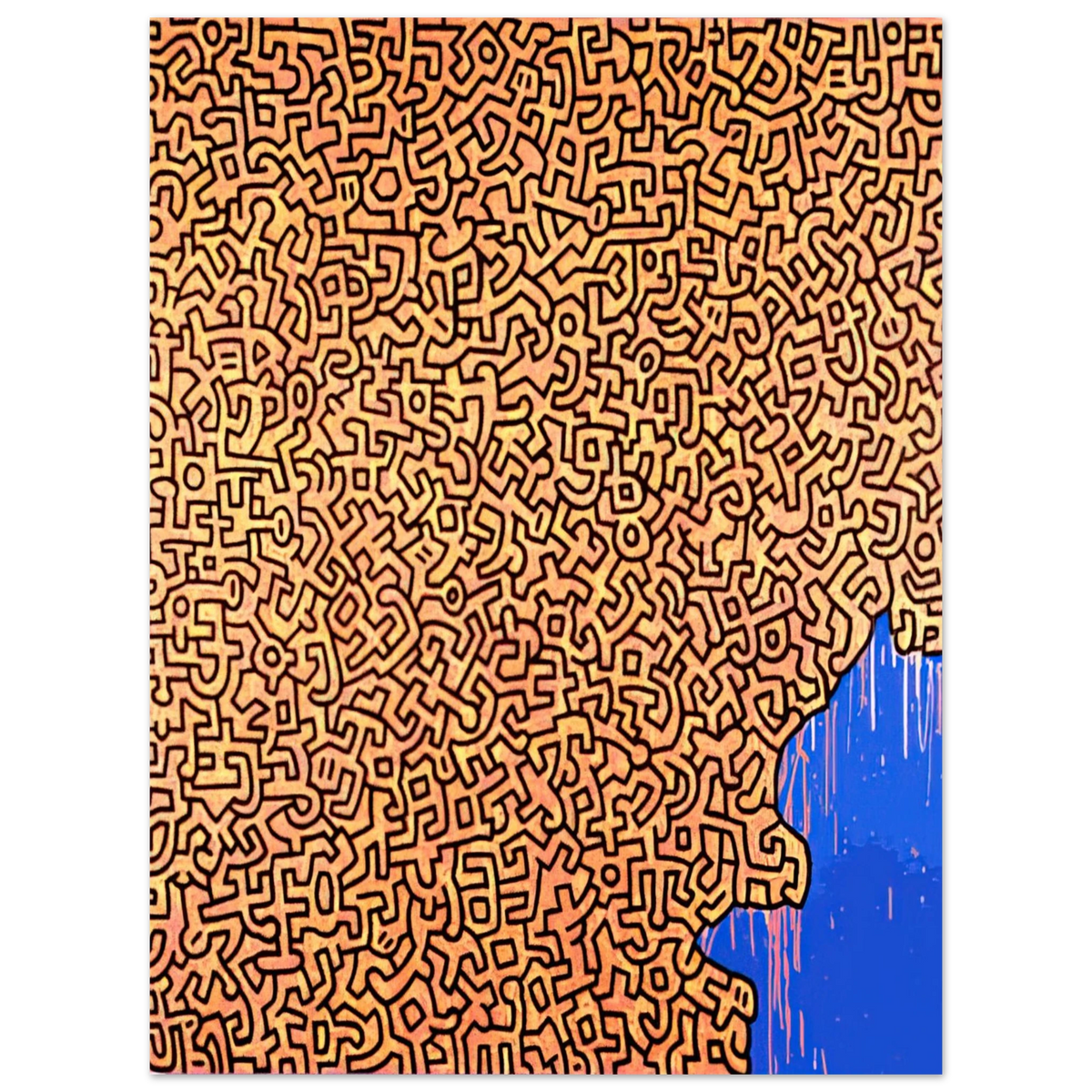 Keith Haring - BRAZIL 1989  75x100 cm / 30x40inches Fine Art Poster