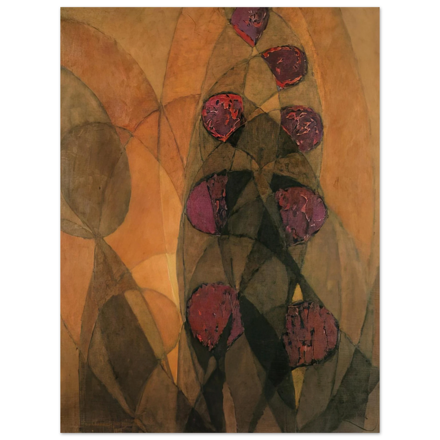 Frantisek Kupka - Warm Chromatics  75x100 cm / 30x40inches Fine Art Poster
