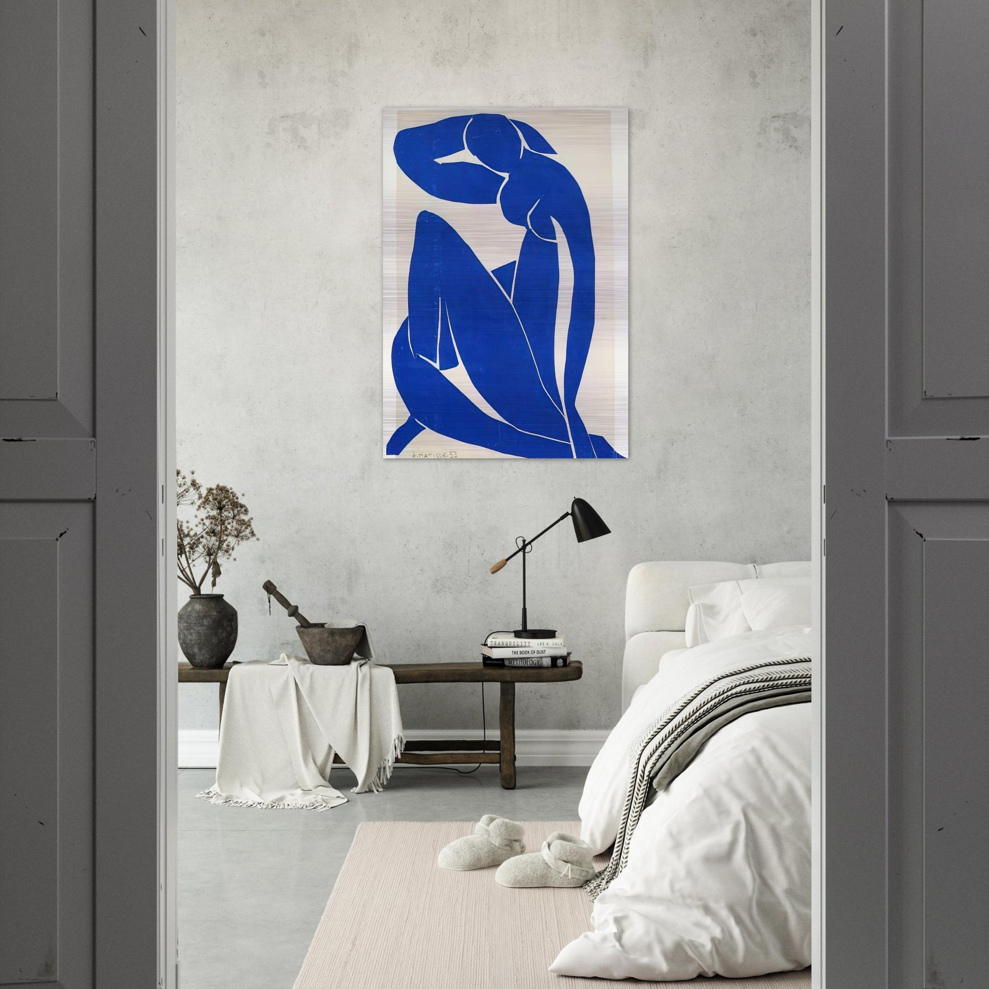 BLUE NUDE 1952 - Henri Matisse Brushed Aluminum Print - 70x100 cm / 28x40 inches | Henri Matisse Aluminum Print | Henri Matisse Prints