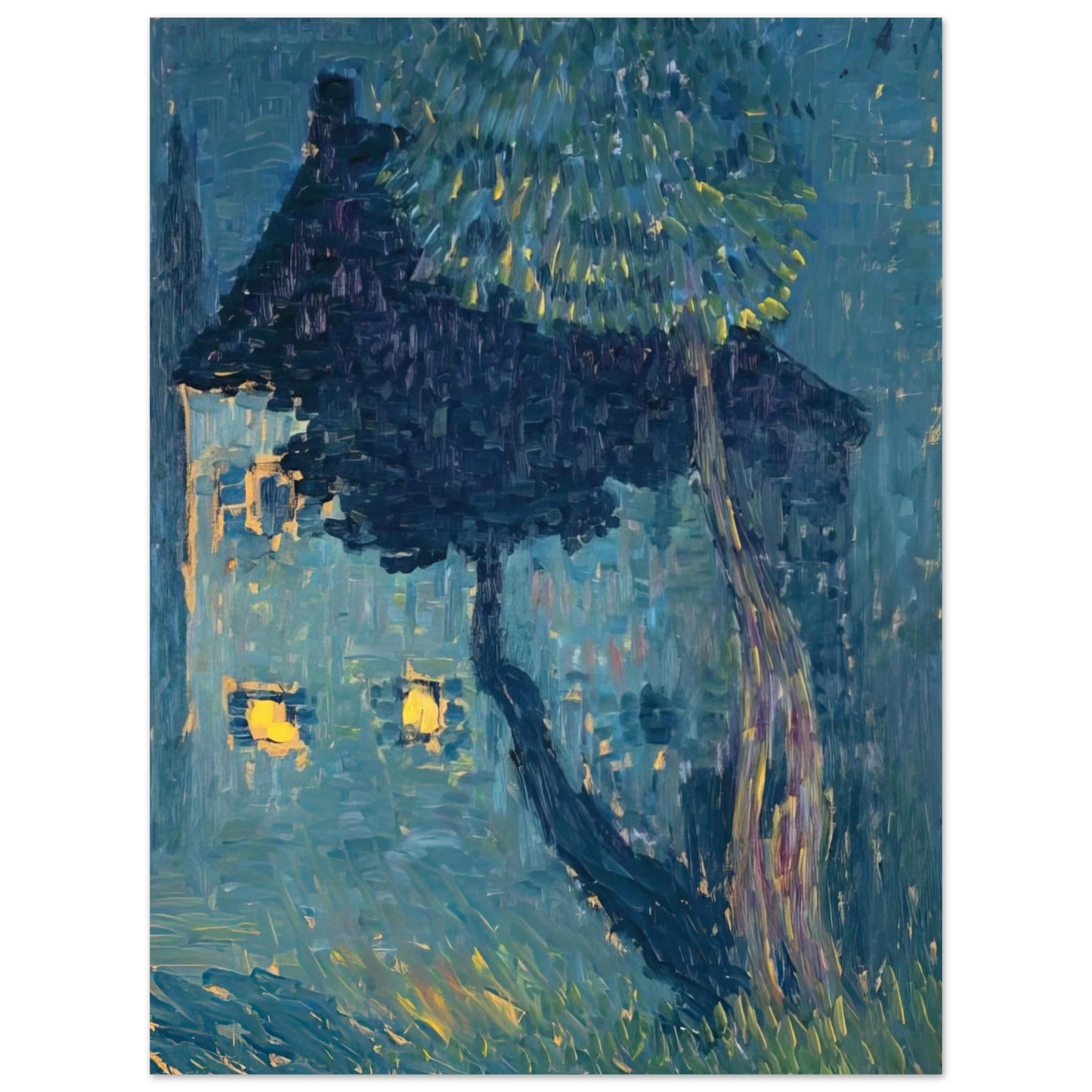 Alexej von Jawlensky - COTTAGE IN THE WOODS 1903  75x100 cm / 30x40inches Fine Art Poster