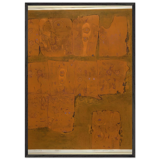 Tsunagagia - 1962 - Hiroyuki Tajima 70x100 cm / 28x40 inches Framed Art Print – Black Wooden Frame