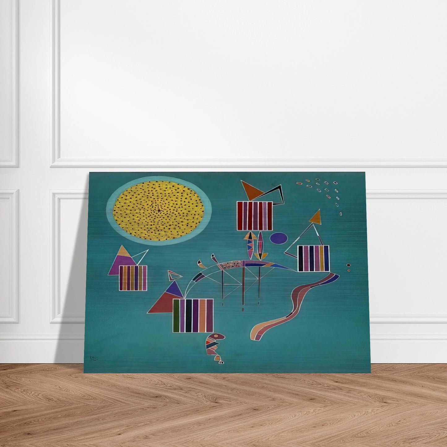 INTIME MESSAGE 1942 - Wassily Kandinsky Brushed Aluminum Print - 70x100 cm / 28x40 inches | Wassily Kandinsky Aluminum Print | Wassily Kandinsky Prints