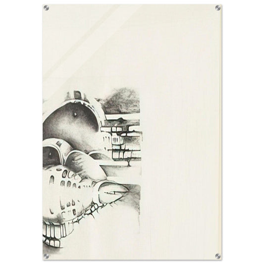 THIRTEENTH STONE 1970 - Lee Bontecou Acrylic Print - 70x100 cm / 28x40″ inches | Lee Bontecou Wall Art | Lee Bontecou Prints