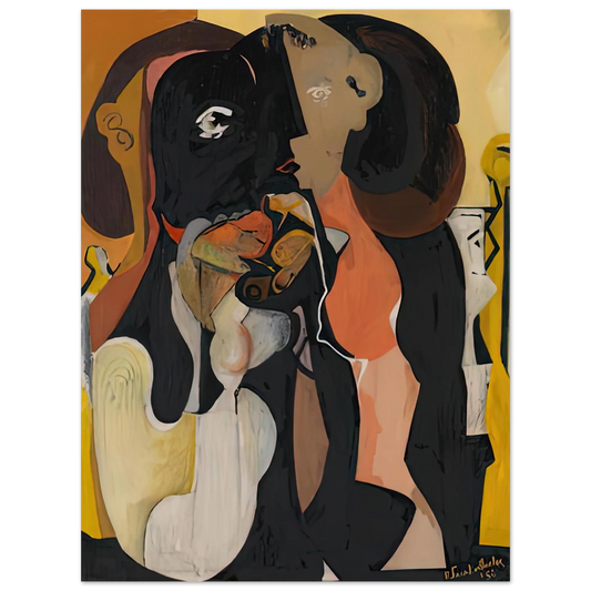 Helen Frankenthaler - Woman, 1950- Wall Art - 21x29.7 cm / 8x12" - Fine Art Poster-canvas - -
