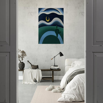 The Moon - Tarsila do Amaral Brushed Aluminum Print - 70x100 cm / 28x40 inches | Tarsila do Amaral Aluminum Print | Tarsila do Amaral Prints