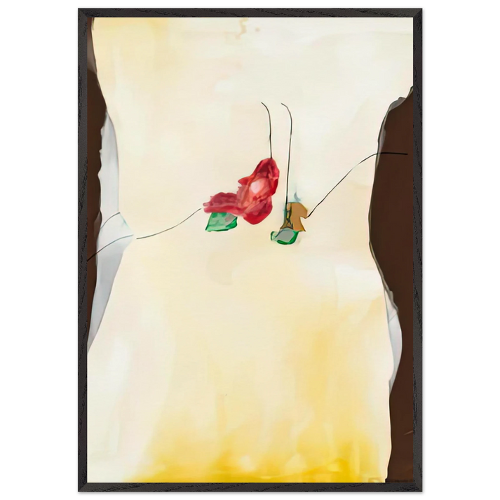 Chill Factor 1973- - Helen Frankenthaler 70x100 cm / 28x40 inches Framed Art Print – Black Wooden Frame