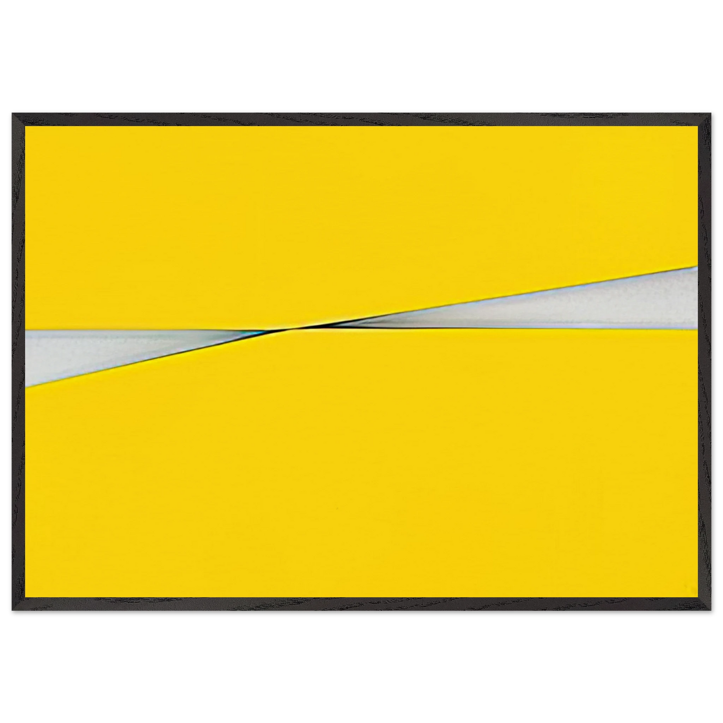 Amarillo - 1971 - Carmen Herrera 70x100 cm / 28x40 inches Framed Art Print – Black Wooden Frame